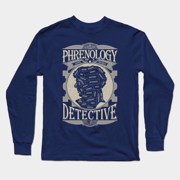 Phrenology of a detective - Sherlock Long Sleeve T-Shirt by LanfaTees